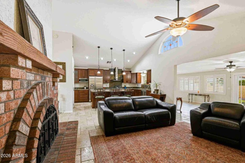 Family Room with Fireplace