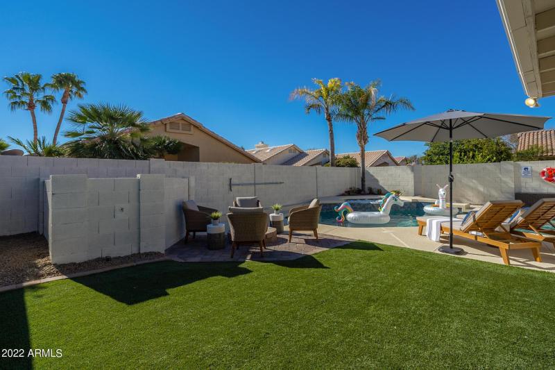 Turfed lawn