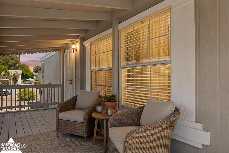 Virtual staged porch