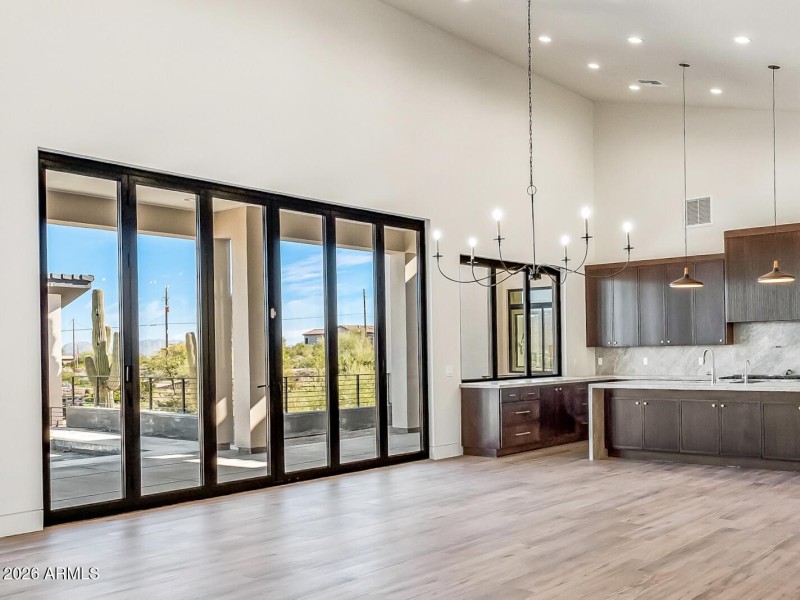 Large sliding doors and window
