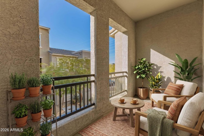 27 - Balcony with furniture removed - AI