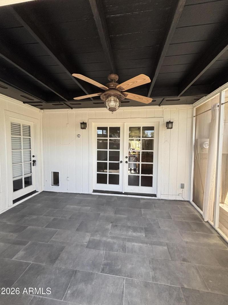 Enclosed patio
