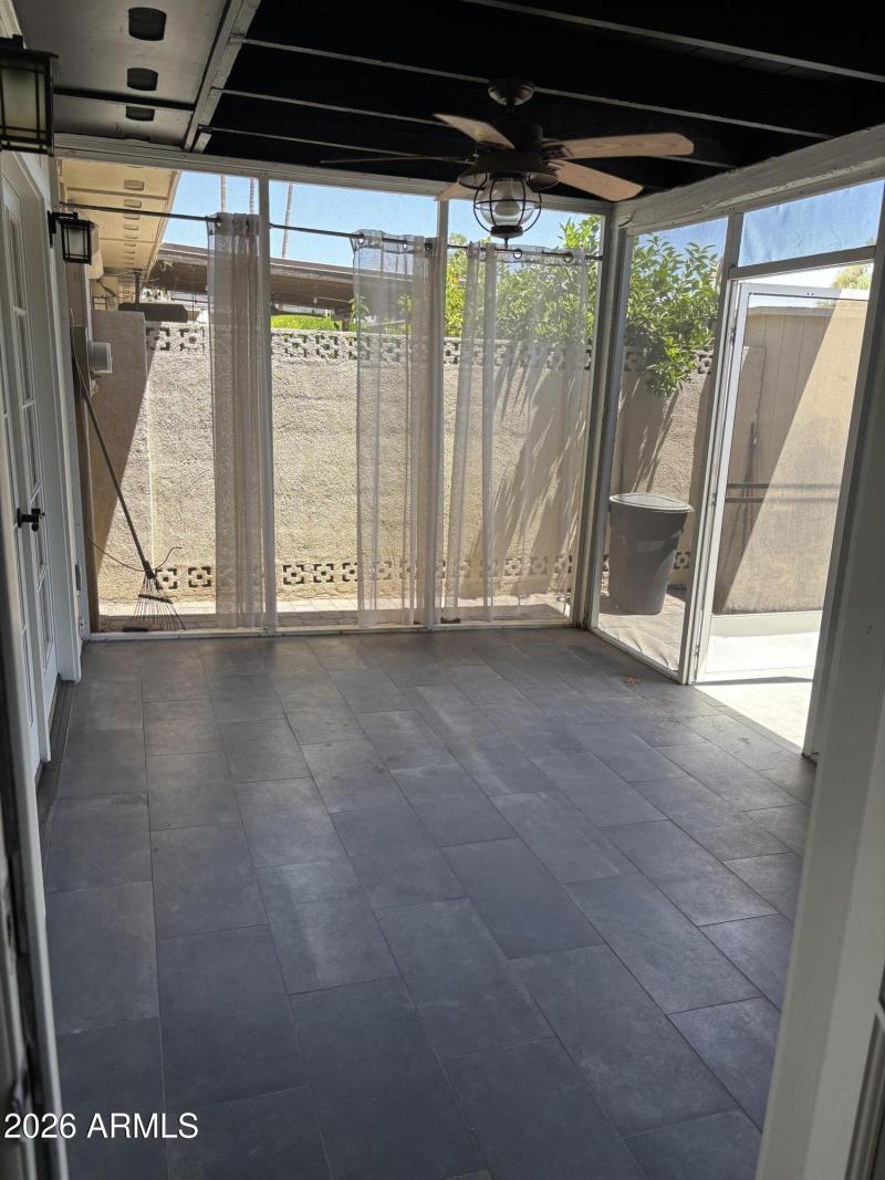 Closed patio