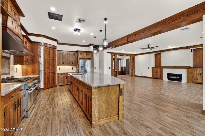 Open Concept Kitchen & Living