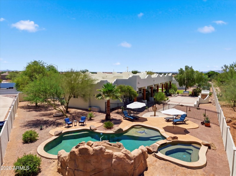 Aerial Pool View