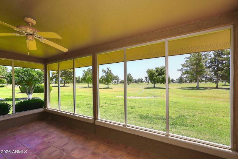 Screened in Patio-Golf Course View