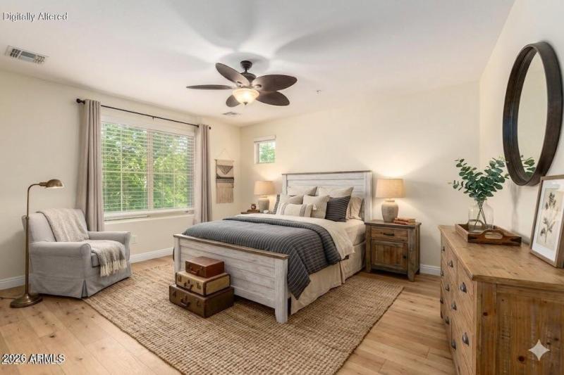Primary Suite Virtually Staged