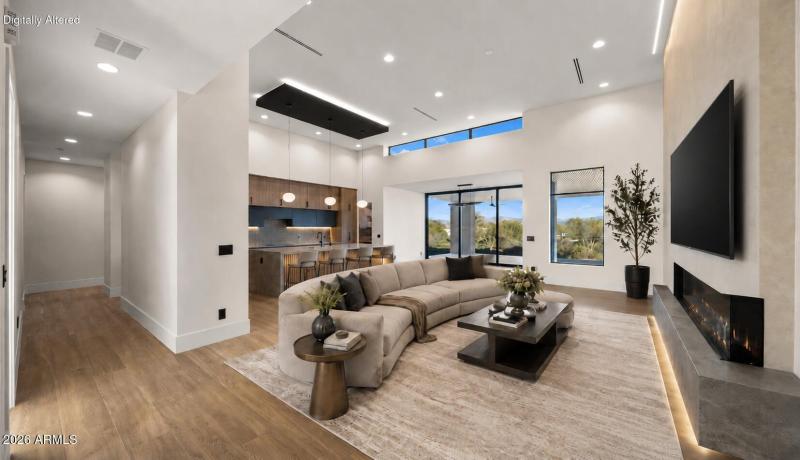 Virtually Staged Great Room