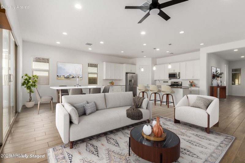 Virtually Staged Great Room