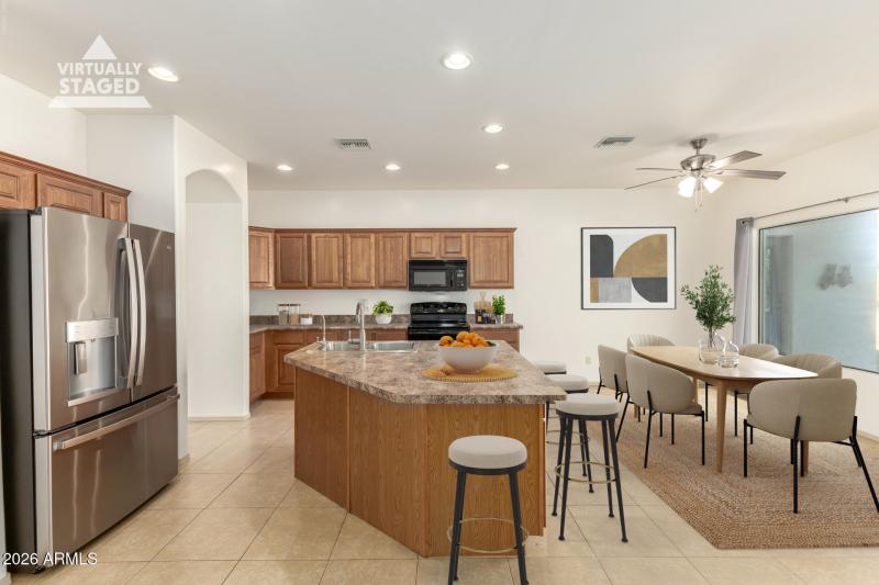 Spacious kitchen