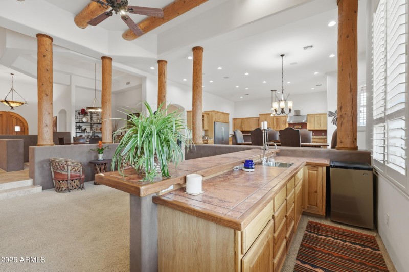Wet Bar in Living Room