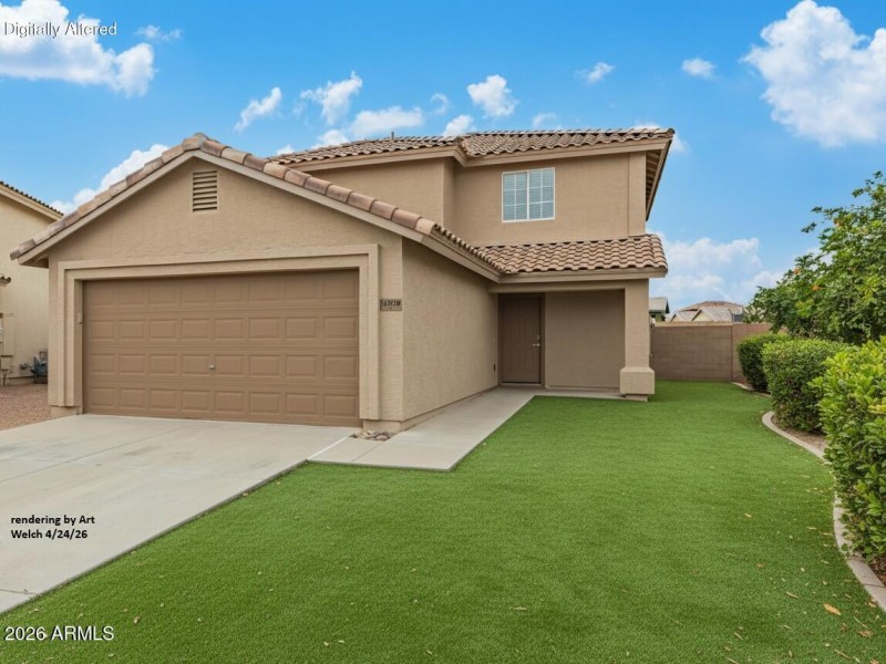 front yard right rendering mrkup