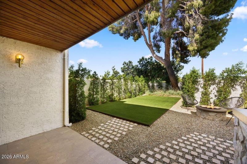 Backyard Turf & Firepit