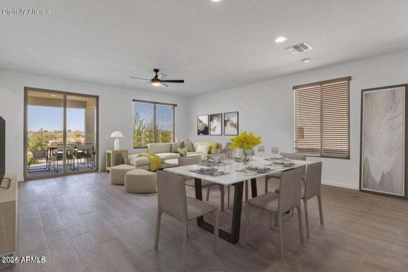 Dining Area Virtually Staged