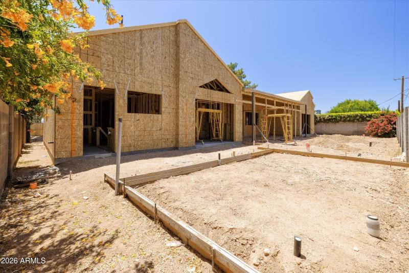 Progress of Guest House & Backyard