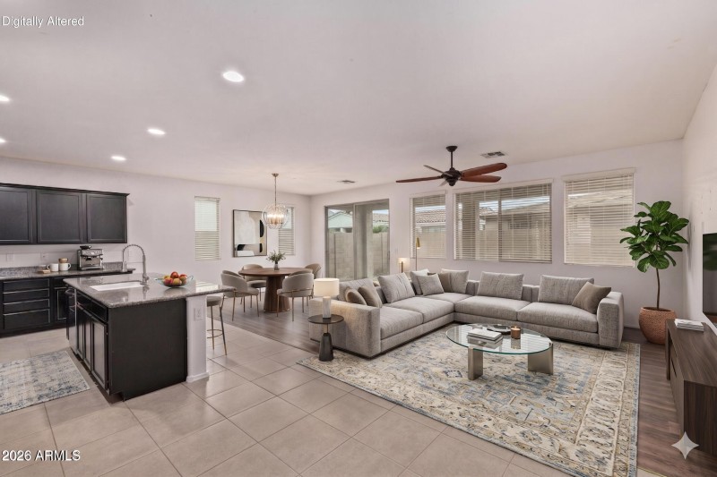 Living Room Staged