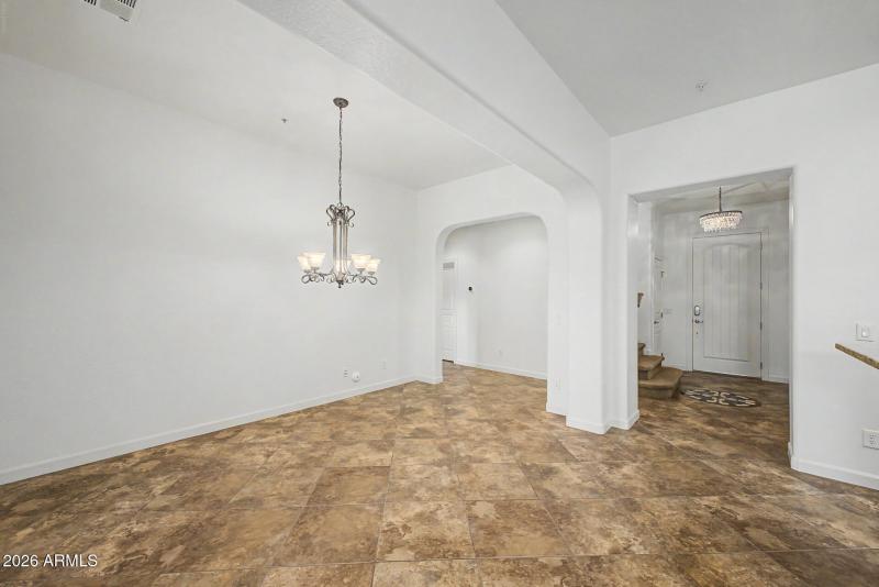 DINING ROOM WITH BEAUTIFUL TILE