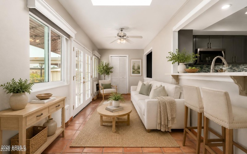 Virtual Staged Arizona Room