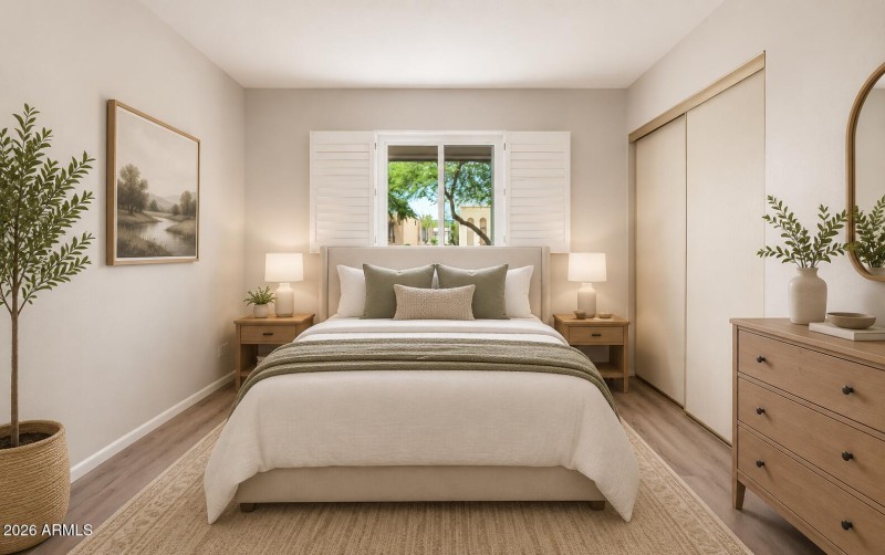 Virtual Staged Front Guest Room