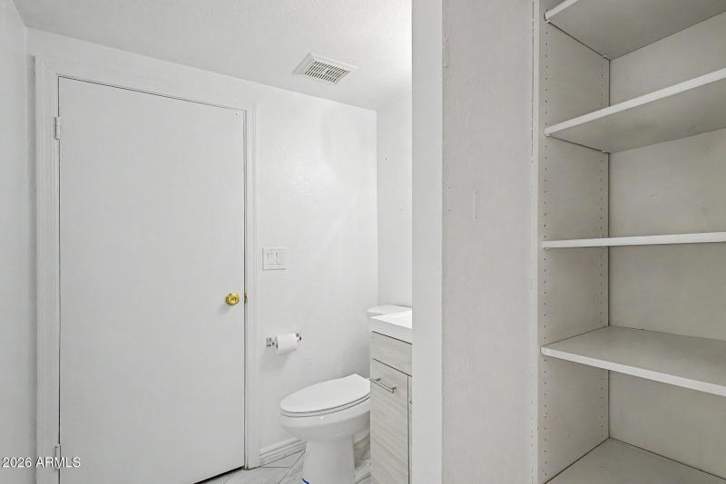 Downstairs half bath