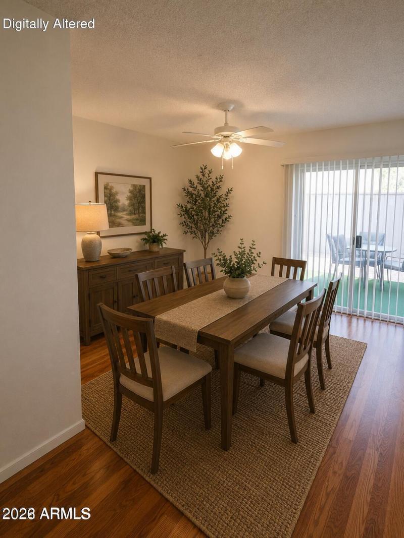 staged dining room