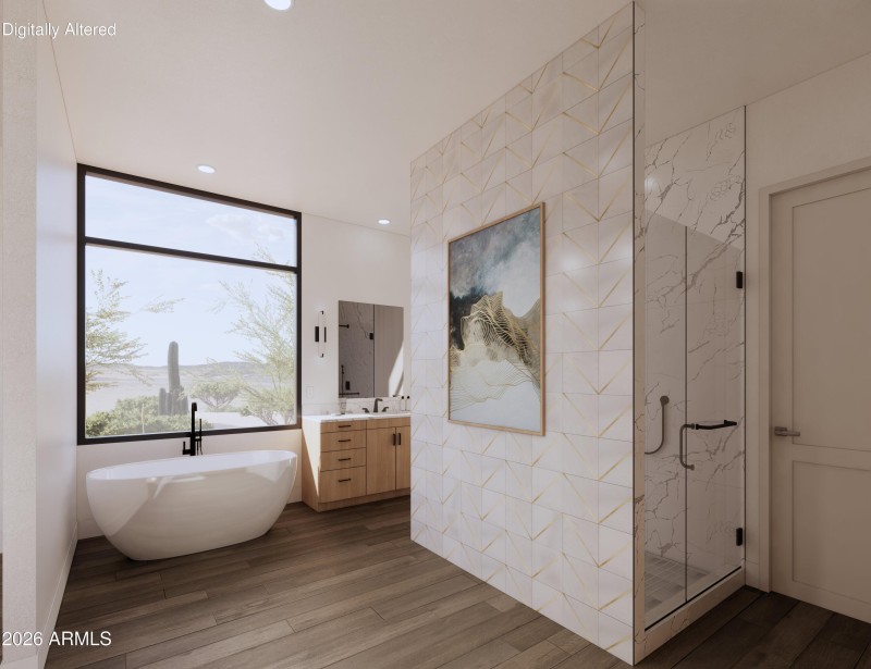 Primary Bathroom Rendering