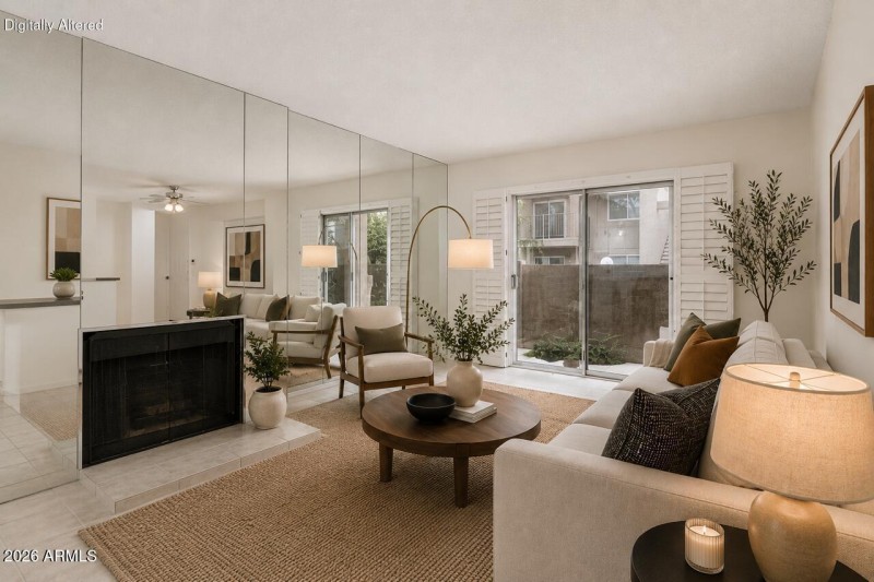 Virtually Staged Living Area Thomas