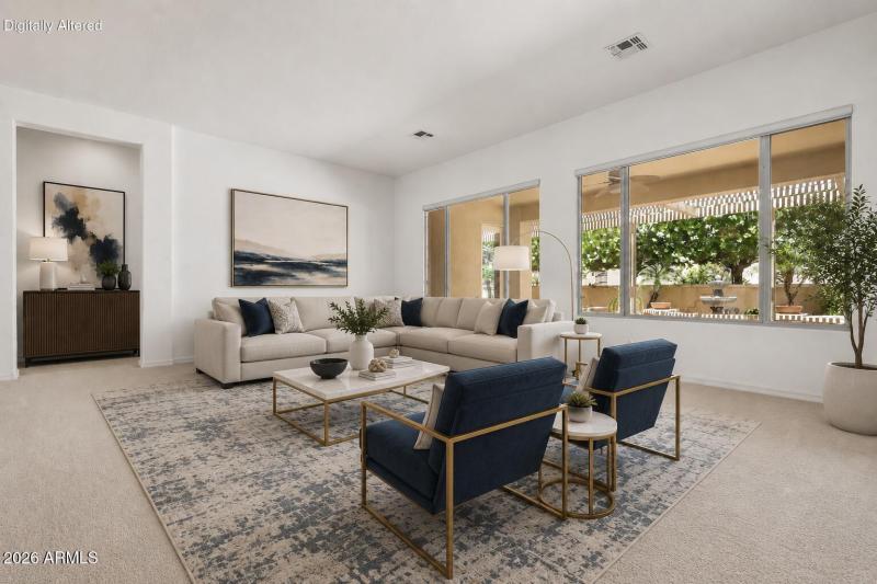 Virtually Staged Living Room 2