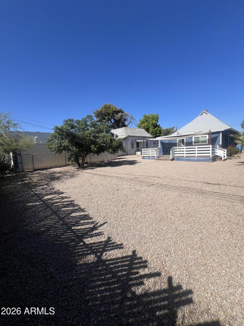 Large backyard