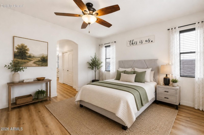 Primary Bedroom Virtually Staged