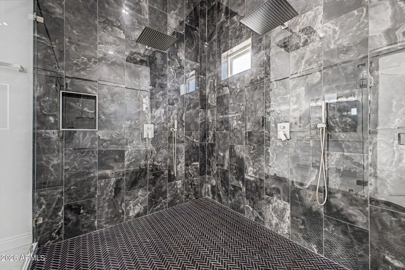 Master shower