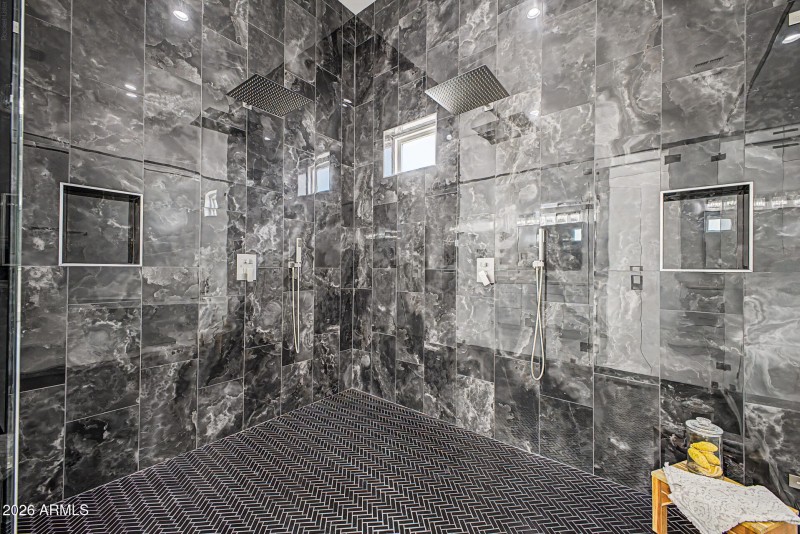 Master shower