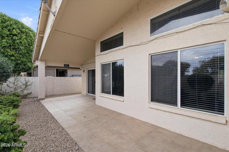 Covered Patio and Private Yard