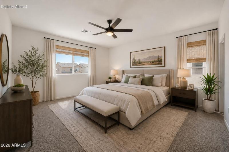 Primary Bedroom - Virtually Staged