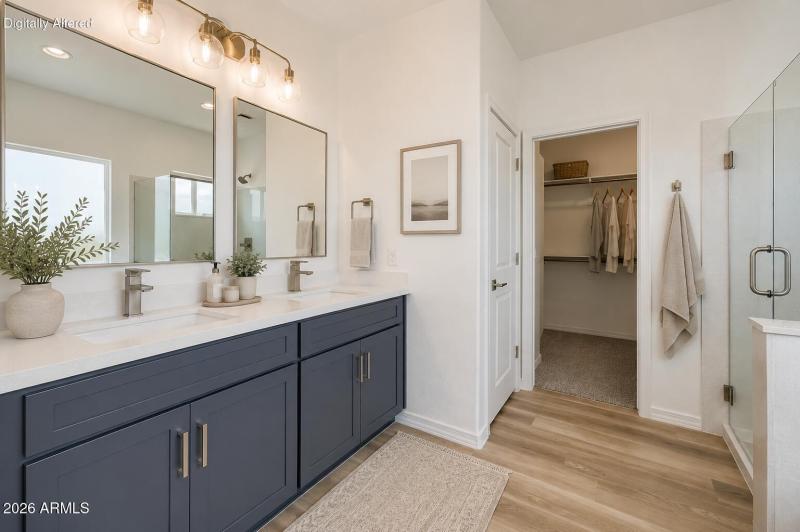 Primary Bathroom - Virtually Staged