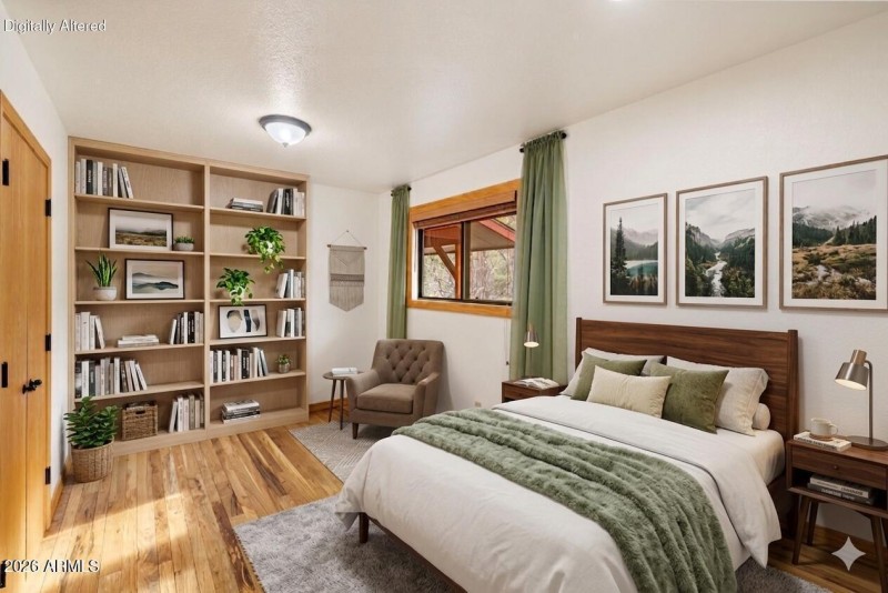 Virtually staged bedroom 2