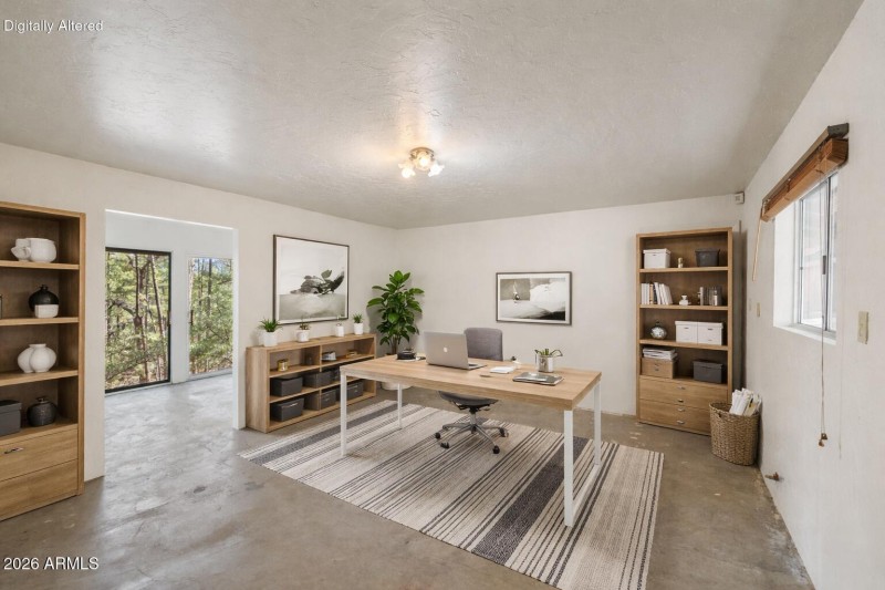 Virtually staged office