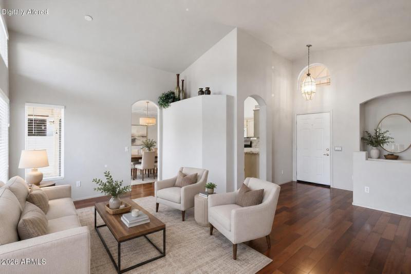Entry and Living/Dining Rooms