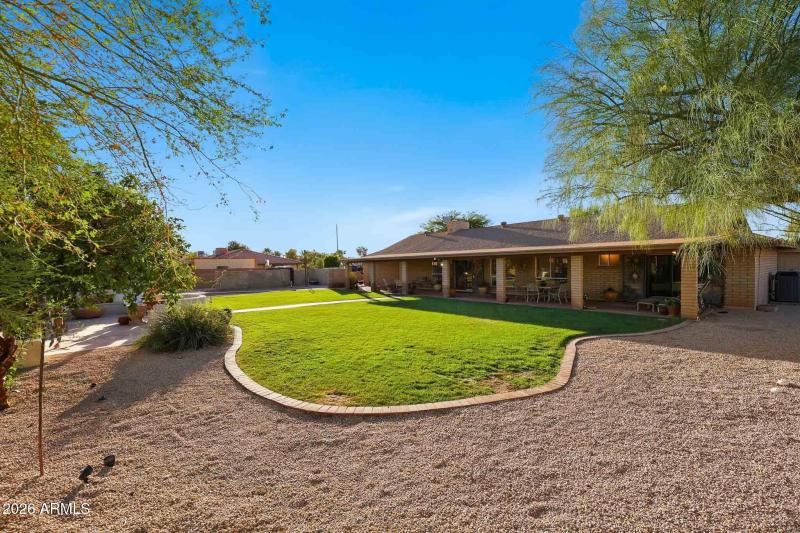 Spacious Grass Back Yard