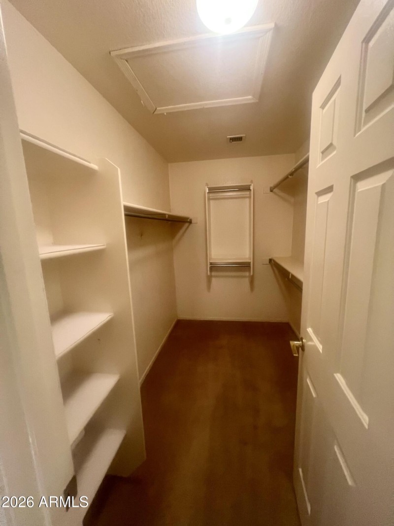 Primary Walk In closet