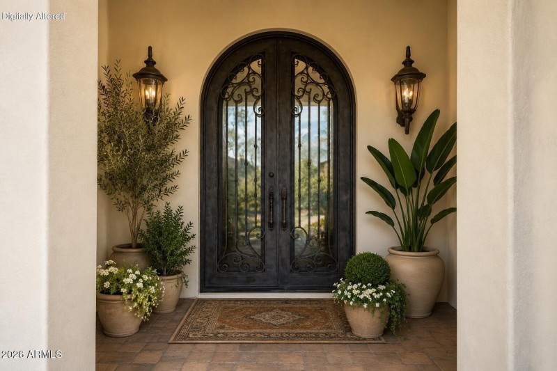 Virtually Staged Front Door