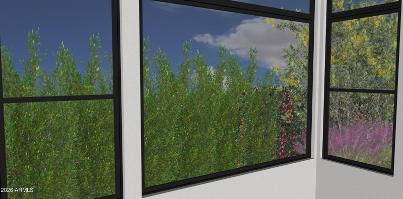 Primary Bedroom Landscape Rendering