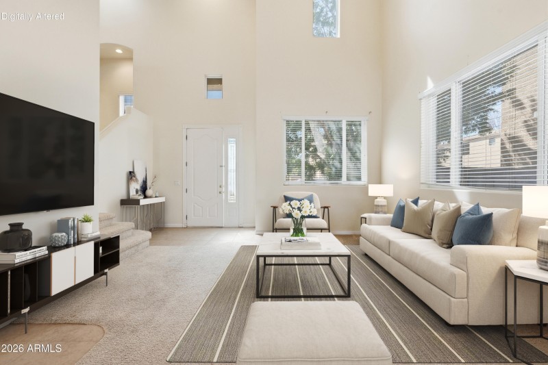 Virtual staged entryway