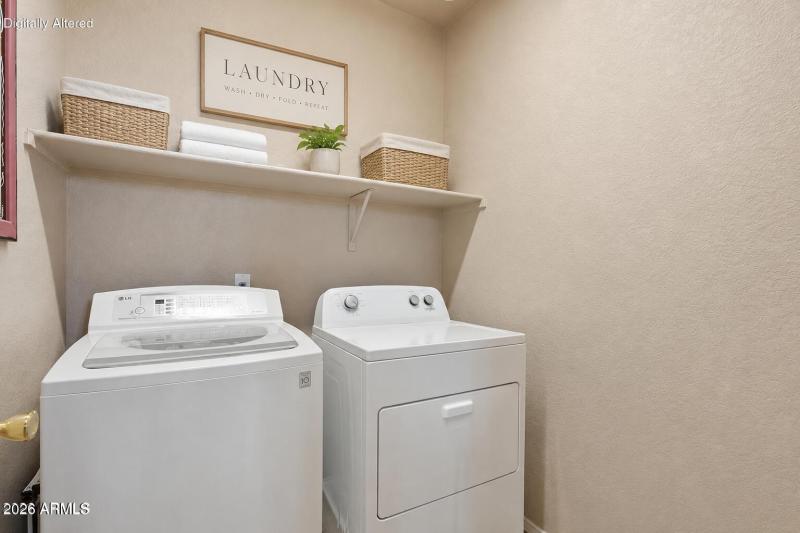 Laundry Room Virtually Staged