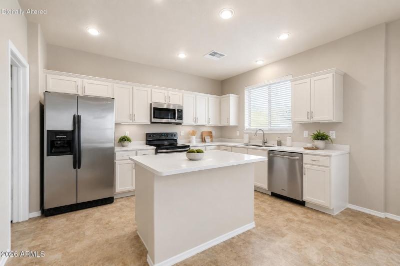 Kitchen Virtually Staged