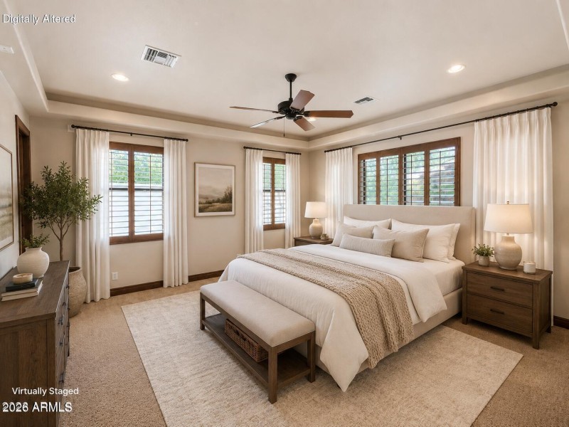 Virtually Staged 3rd Bedroom Suite