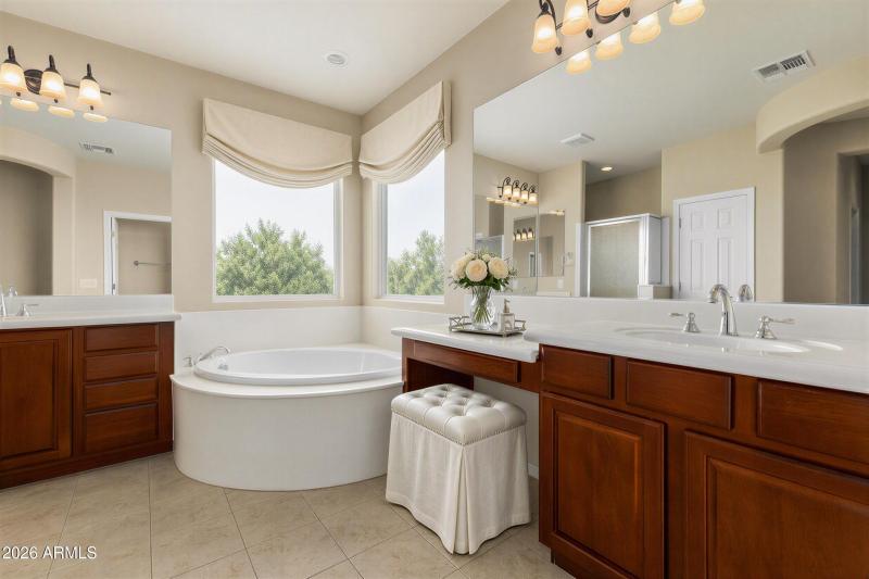 Master bath Virtually Staged