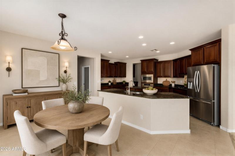 Kitchen Virtually Staged