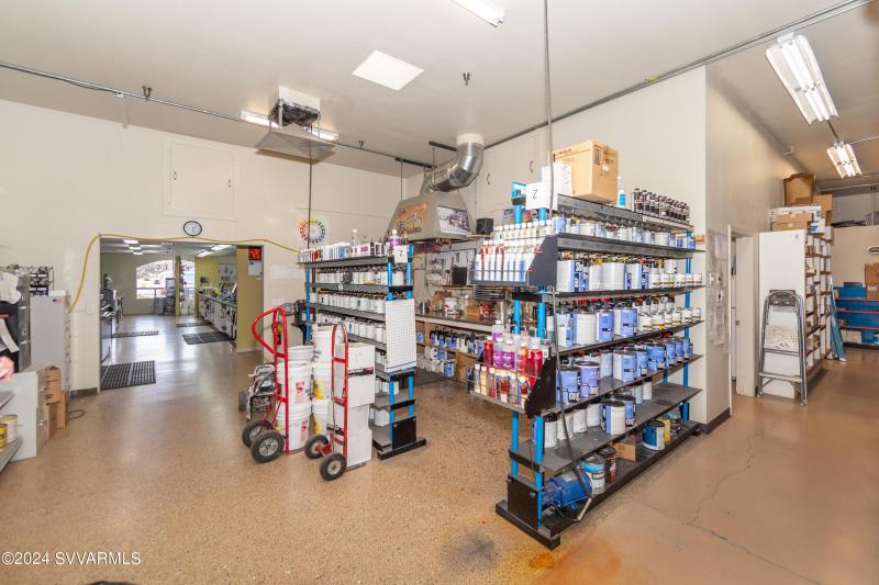 Suite A warehousing with racking