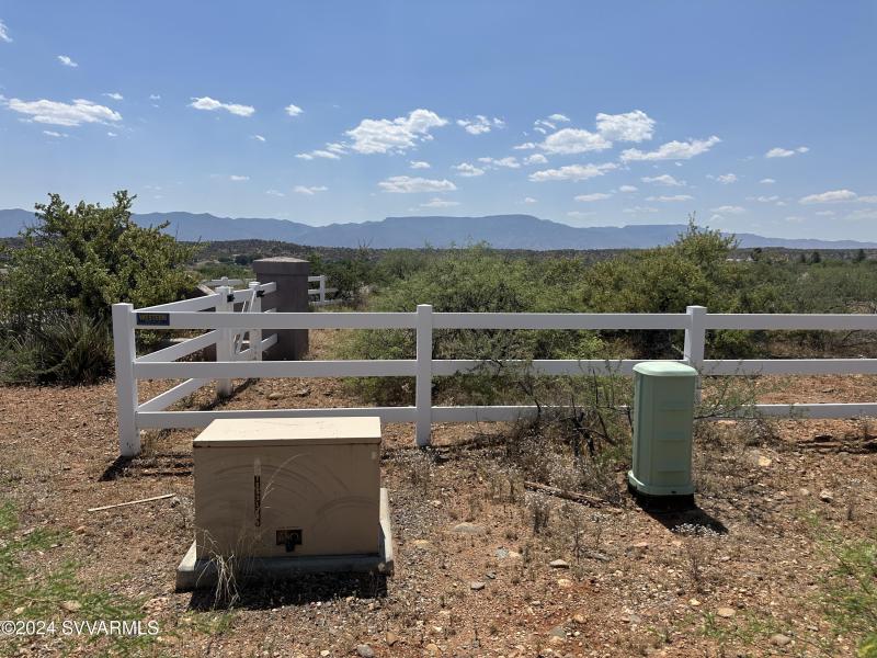 Electric boxes at entrance